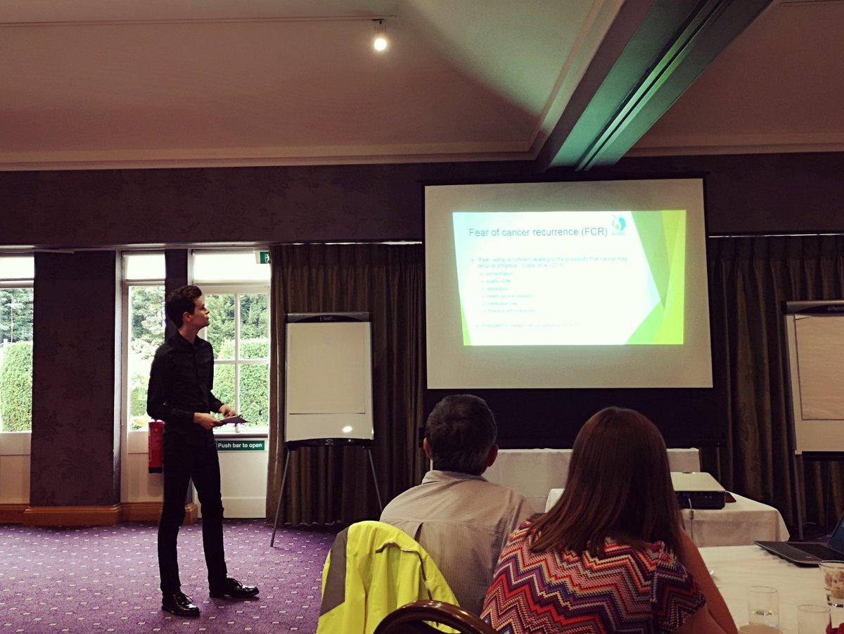 MaraMvB's tweet photo. Dr @calumtmchale on #MiniAFTERc: an alternative to intensive interventions to help patients manage fears of #cancer #recurrence, mindful of limited time and resources in practice. @GHumphris @StAndMedicine https://t.co/4c7KMR4bDX