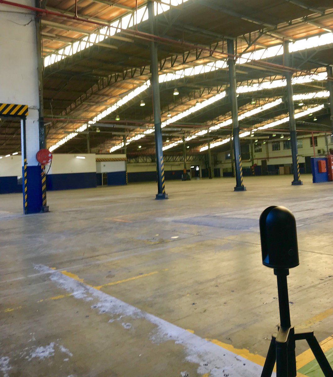 KirchhoffChris's tweet photo. Testing our new BLK scanner. What a fantastic tool for #3dscanning and #pointcloud gathering. BIM and #Revit just got so much easier https://t.co/5wrIvrQR9n