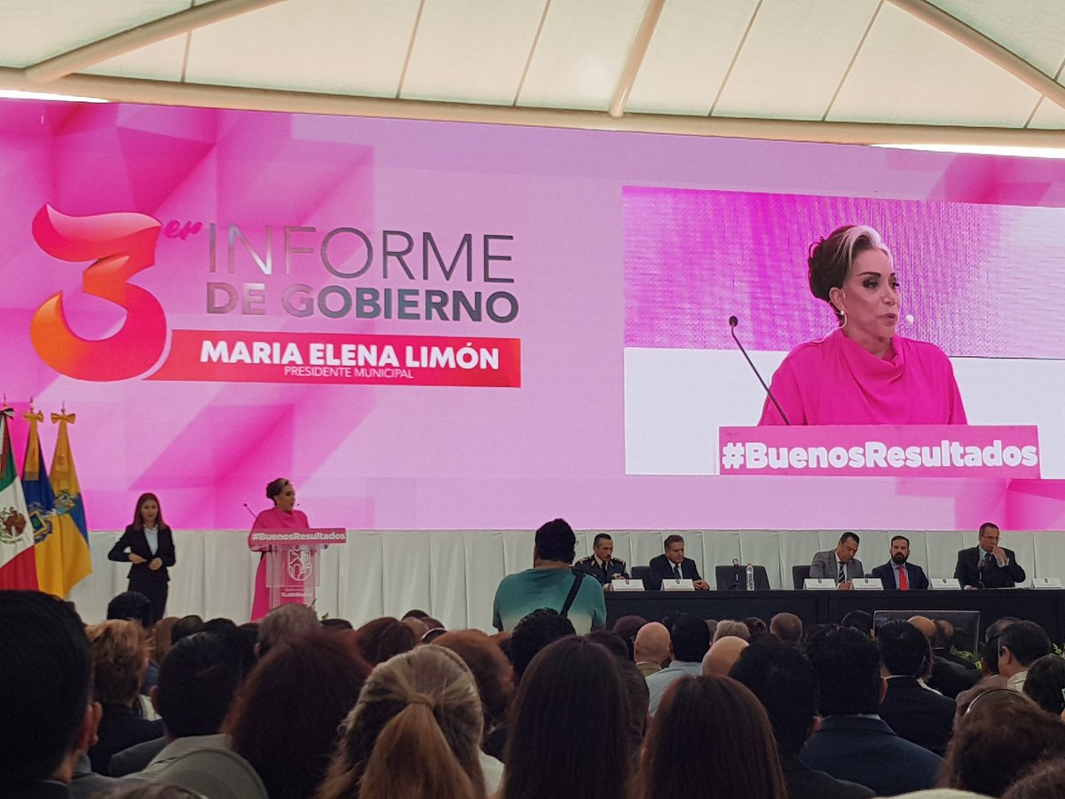 Inicia el Tercer Informe de <a href="/MaElenaLimon_/">María Elena Limón</a>. Agradeció a todos sus colaboradores y a los ciudadanos por el apoyo a lo largo de los 3 años.
