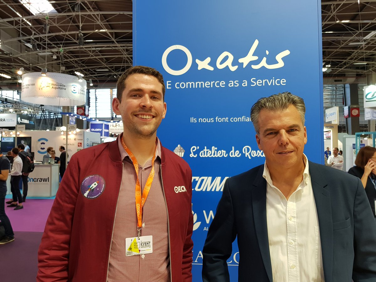 PaulLePadellec's tweet image. Merci à @marcschillaci qui s'est prêté au jeu de l'interview vidéo sur le stand d'@OxatisFr à la #ParisRetailWeek !
Vidéo soon sur @Ecom_NationFR ;)