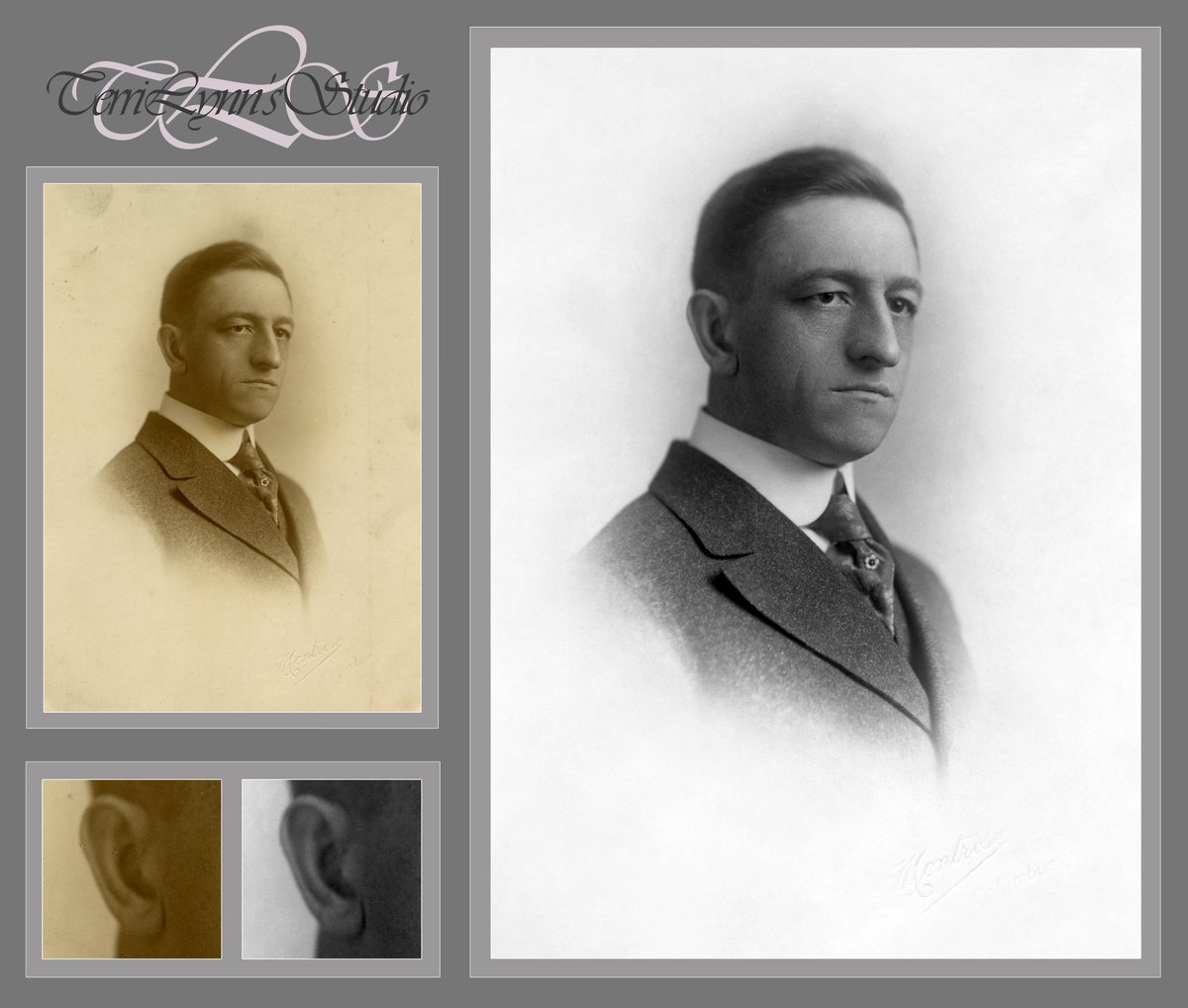 HoneyDropPhoto's tweet photo. A classic portrait that just needed a little clean up.

#terrilynnsstudio #laurelportraitstudio #classic #digitalrestoration #editing #restoration #retouching #oldphotos #familyphotos #fortmill #charlotte #photos #Monday #photography #Photoshop https://t.co/IxpEUVYX9u