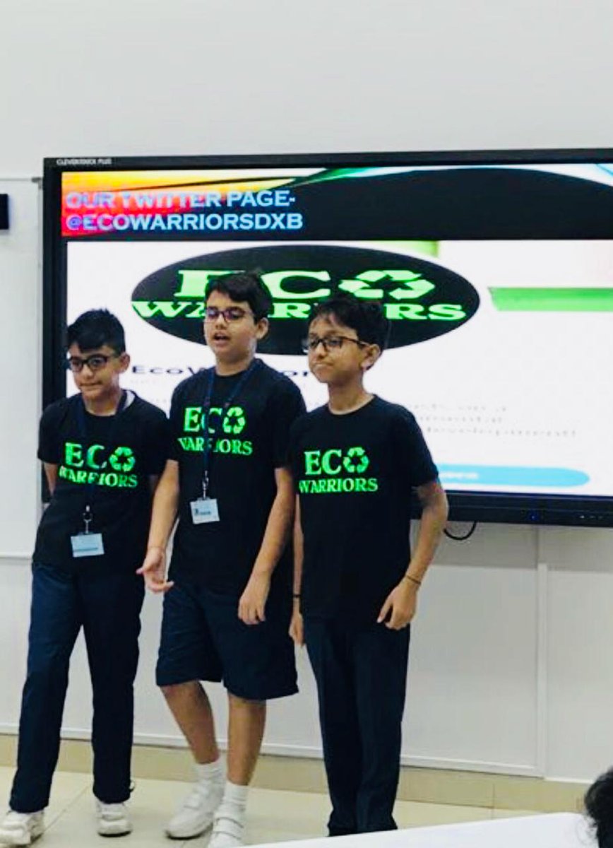EcoWarriorsdxb's tweet photo. Sharing our passion with our friends and raising environmental awareness in the school community! https://t.co/5LIRvh7vFs