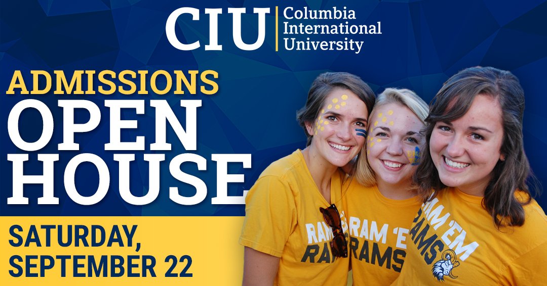 DiscoverCIU's tweet image. Open House is less than 2 weeks away! Join us for breakfast on Saturday, September 22nd where you will meet faculty, tour campus, and speak with Admissions and Financial Aid. 

Head to ciu.edu/visit to register. #DiscoverCIU #CIUBound