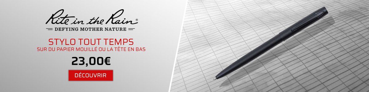 feynocom's tweet image. Le stylo clic tout temps #RiteInTheRain conçu pour toutes les conditions difficiles ! Écrit sur du papier humide, en sueur, graisseux ou même taché de boue dans des températures extrêmes ! ➤ feyno.com/p/stylo-clic-t…