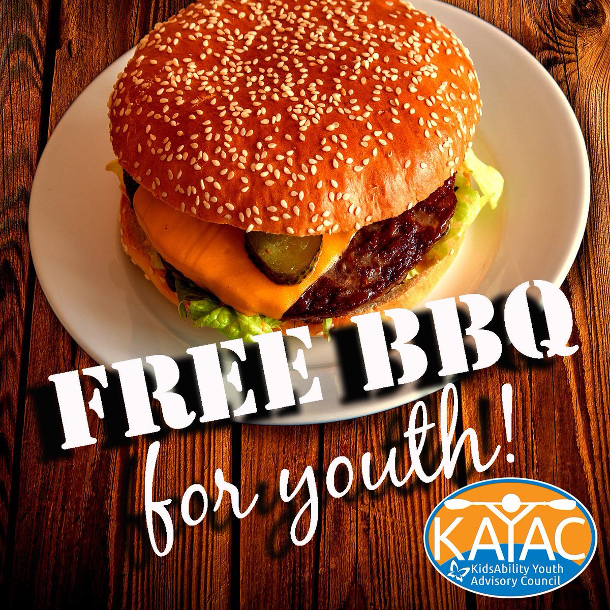 KidsAbility's tweet image. Hey #Youth! Between the ages of 14 and 24? Interested in meeting some great people and learning more about #KAYAC while enjoying a FREE BBQ? Join us this Friday. Don't miss out on this fun, drop-in event from 5:30pm to 7:30pm. Register TODAY: kayacbbq.eventbrite.ca