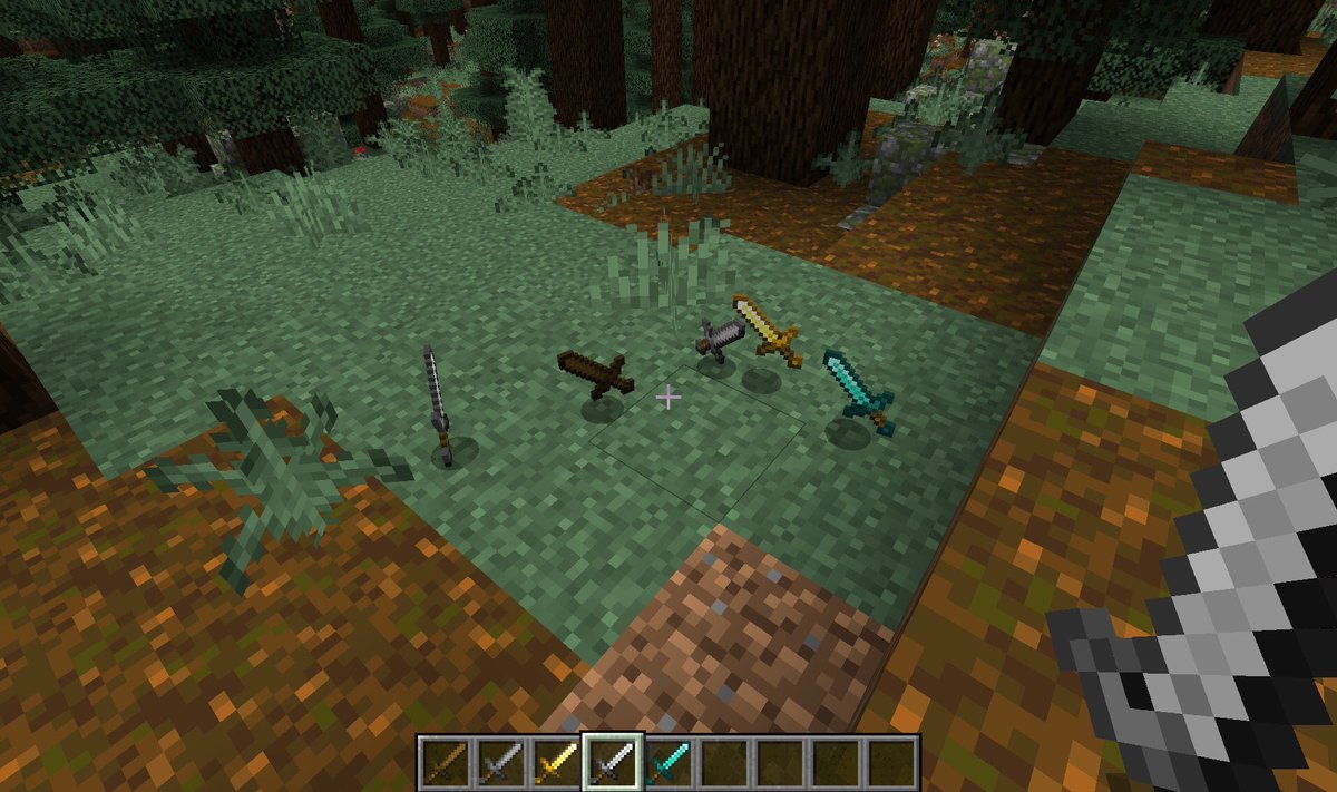 Minecraft News On Twitter Here Are The New Taiga Biome And Sword Textures From Jasperboerstra For Mcpe Minecraft D