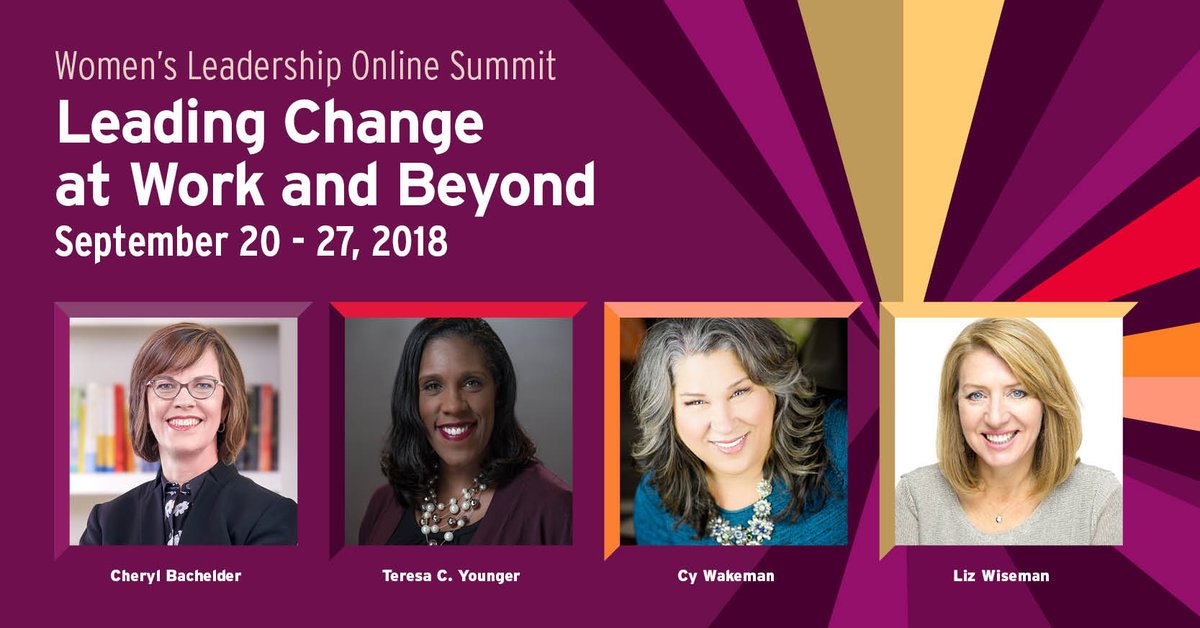 CyWakeman's tweet photo. Hey ladies... I am participating in a wonderful (and FREE!) online women's leadership series coming up on September 20-27.

It's 8 days to grow your influence, transform the workplace, and rewrite the rules of power.

Learn more or sign up here: https://t.co/uTRAOCOABq https://t.co/a4g3p1JhXT