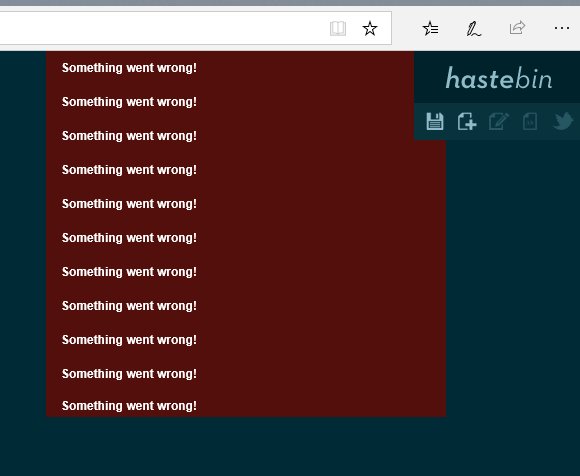 vavracz's tweet image. #hastebin nemá své dny... :(