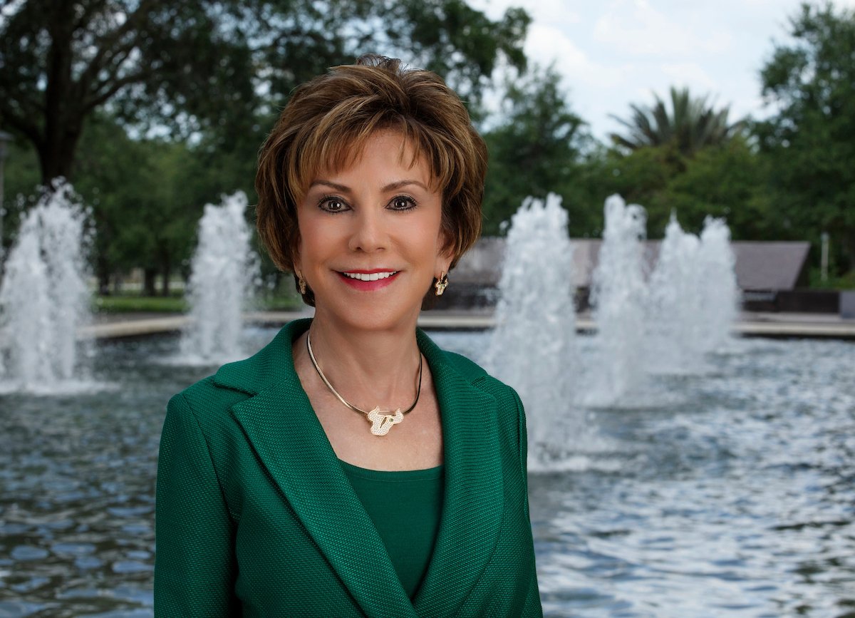 USFHealth's tweet image. #USFHealth has achieved great success because of #USFSystem President Judy Genshaft’s support. She has fearlessly led our university into Preeminence, and we are incredibly grateful for how she has transformed #USF!  … #GoBulls