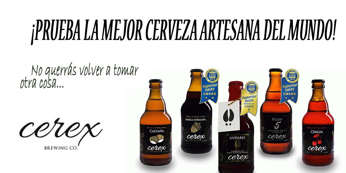 Has probado la mejor #cervezaartesana del mundo? Se trata de <a href="/CervezaCerex/">Cerveza Cerex</a> que tiene tipologías tan únicas como su cerveza de castaña, de cereza, de bellota, ¡e incluso de jamón!
#cervezaartesana #productosgourmet #tiendagourmet #cervezagourmet #cervezaecológica #beer