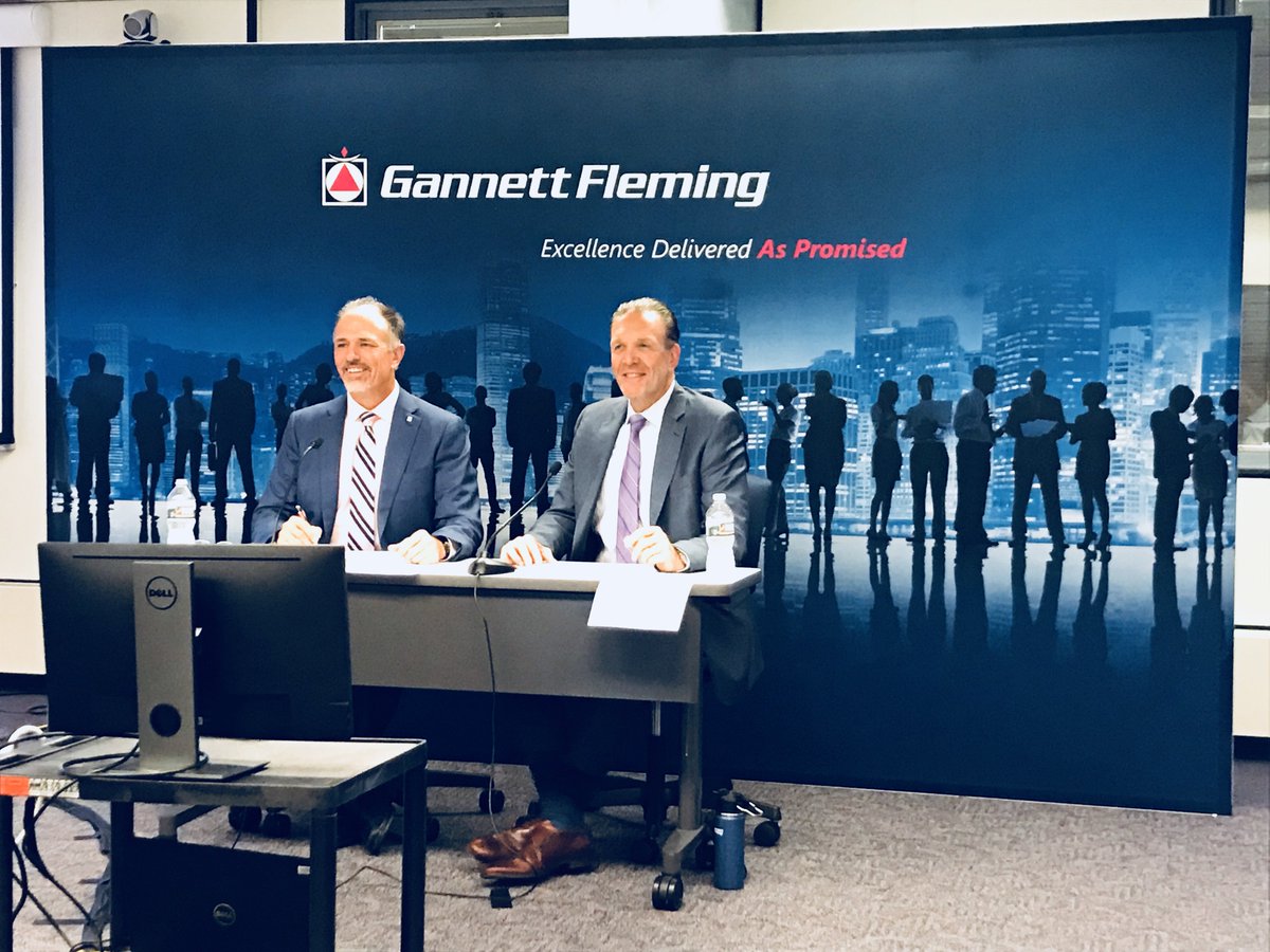 GannettFleming's tweet photo. Today’s companywide #livestream broadcast starts NOW, &amp; we’re excited for #GannettFleming Chairman @BobScaer’s &amp; President @PaulDNowicki’s 3rd quarter update! @JudyLynnHricak #JoinOurJourney https://t.co/vPINmJo0MI