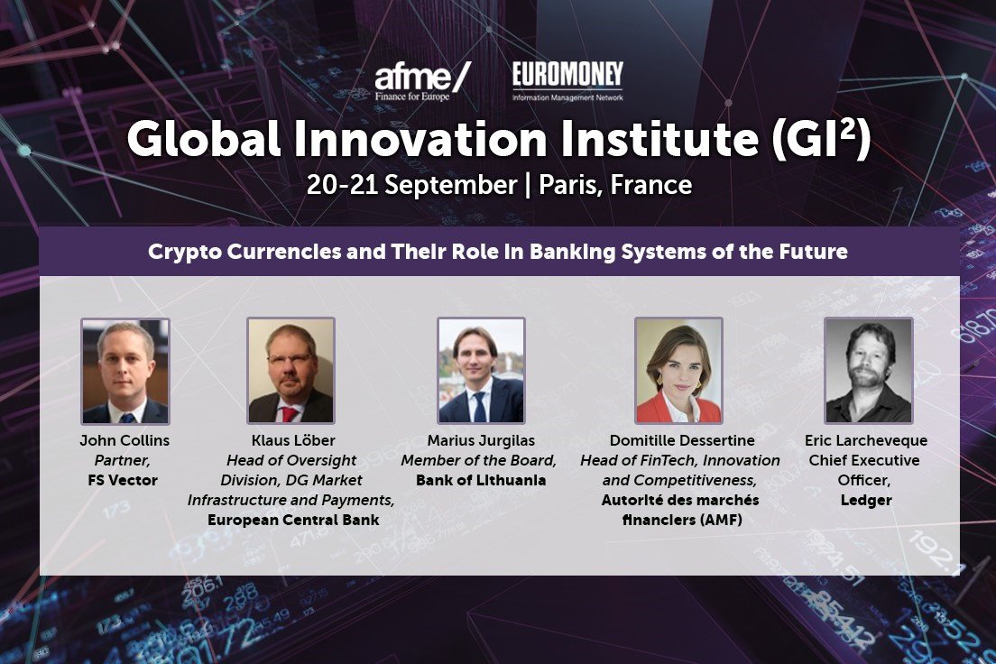 Invisso_Events's tweet image. Join @JohnCollins of @FS_Vector, Klaus Löber of @ecb, @MariusJurgilas of @Lietuvosbankas, Domitille Dessertine of @AMF_actu, &amp;amp; @EricLarch of @LedgerHQ as they discuss #Cryptocurrencies and banking systems of the future – 20-21 Sept. #Gi2 #fintech @AFME_EU buff.ly/2McKEoH