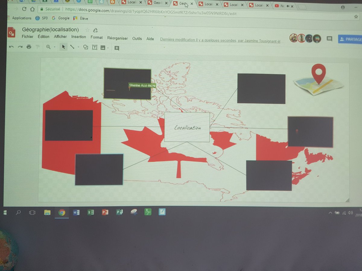 JeanMichelBeda1's tweet photo. Les élèves de 7e année @Franco_Cite vivent aujourd'hui un processus d'enquête en lien avec la localisation en utilisant Google Drawings! #compétencesglobales #transfoCECCE #technoFC https://t.co/D61eRcchwP