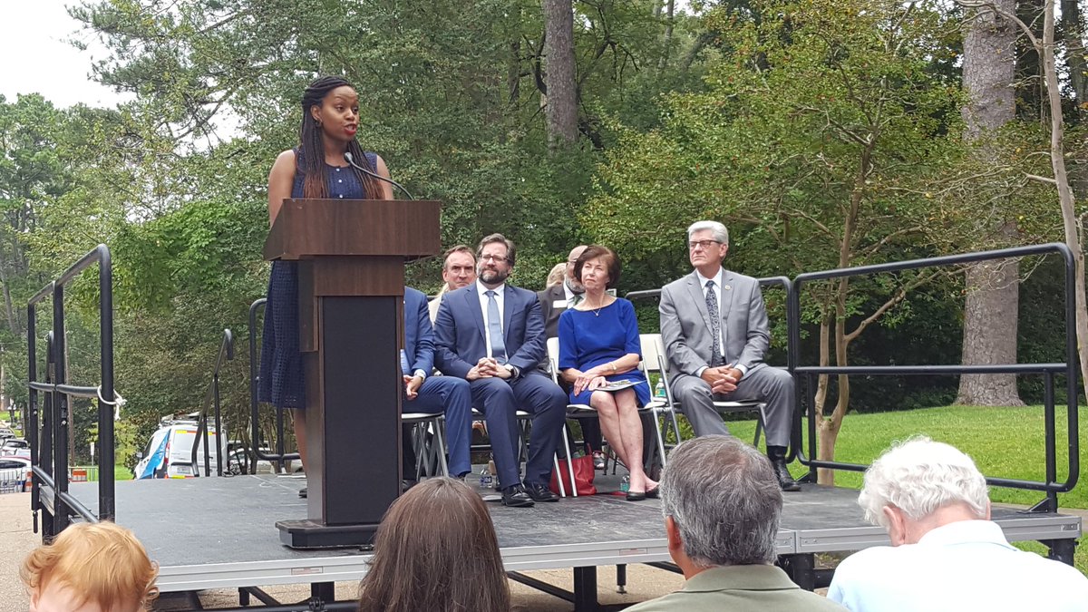 MSarts's tweet image. Scholars and officials have flocked to Jackson today to support the first permanent marker of the Mississippi Writers Trail honoring Eudora Welty.