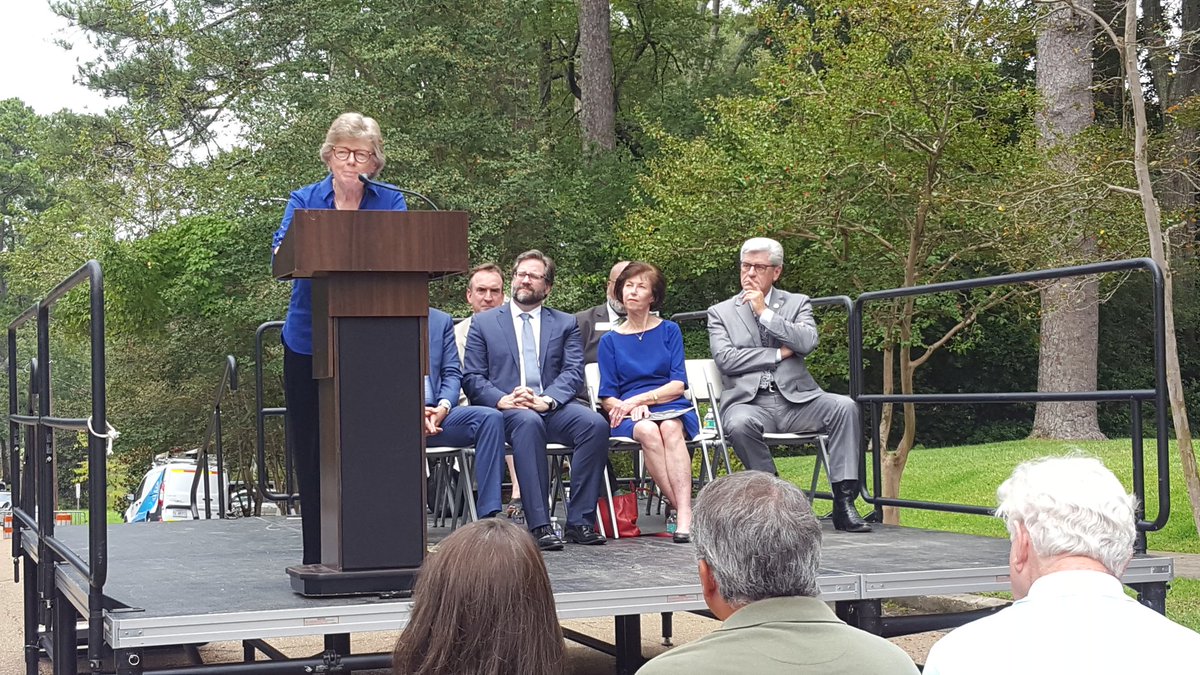 MSarts's tweet image. Scholars and officials have flocked to Jackson today to support the first permanent marker of the Mississippi Writers Trail honoring Eudora Welty.