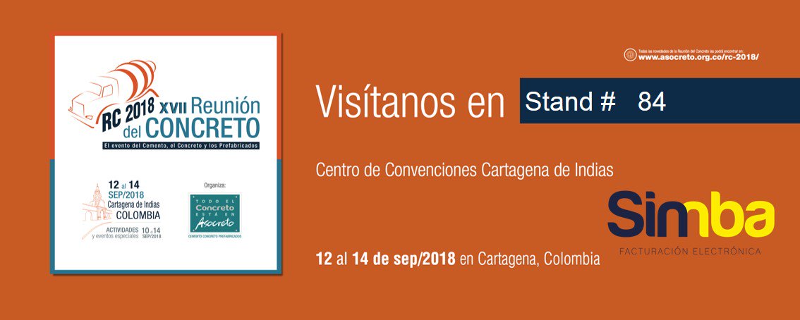 simbasoftware's tweet image. ¡Estamos en Cartagena!
Hacemos parte de ASOCRETO en #RC2018.
Los esperamos en nuestro stand, estaremos brindando información sobre #facturaciónelectrónica.
También tendremos eventos especiales, ¡No te los pierdas!