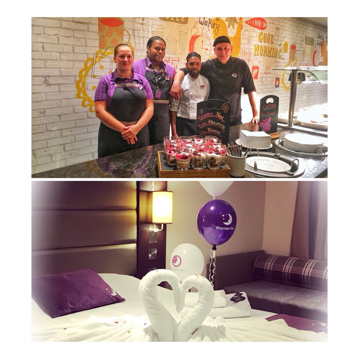 PI wow for all our  lovely guest staying with us and below pic the housekeeping lovely room decor at terminal 4 PI @CheethamPi <a href="/SeanDrury10/">Sean Drury</a> <a href="/bikramheathrow/">Bikram Shreewastav</a> @airportsmiles <a href="/placemadebyyou/">A Place Made By You</a> <a href="/DesaDesmond/">Desmond Desa</a>