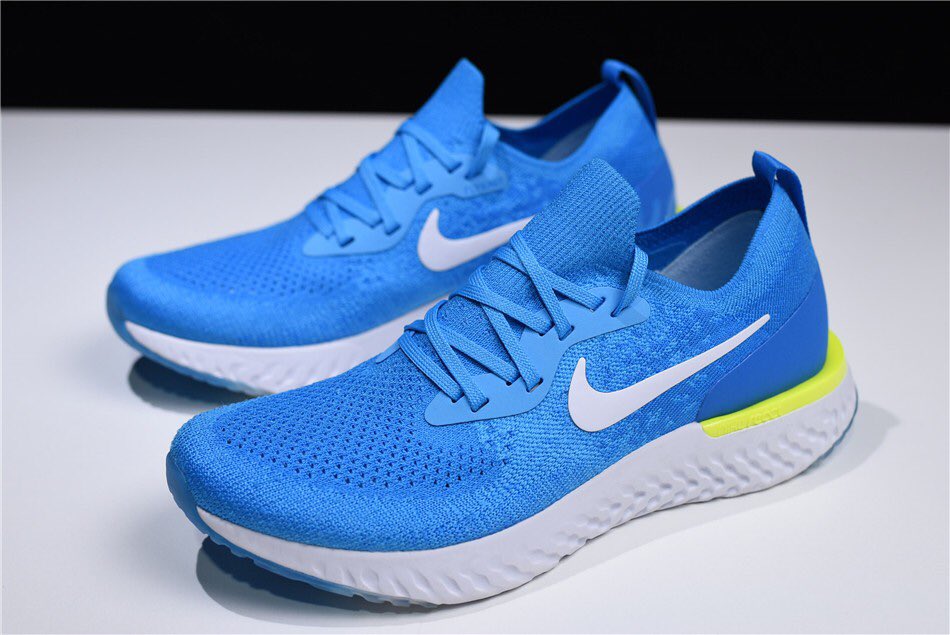 nike epic react flyknit blue glow