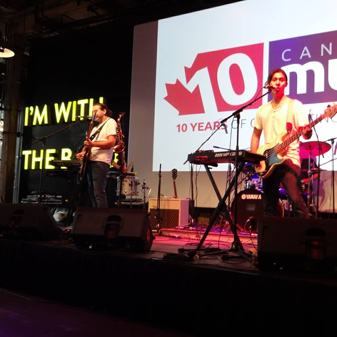 The 2018 #canadianmusiccafe has officially started. Here's <a href="/LostCousinsBand/">Lost Cousins</a> kicking it off!!! <a href="/CIMAmusic75/">Canadian Independent Music Association</a> <a href="/canmuspub/">Music Publishers Canada</a> <a href="/TIFF_NET/">TIFF</a>