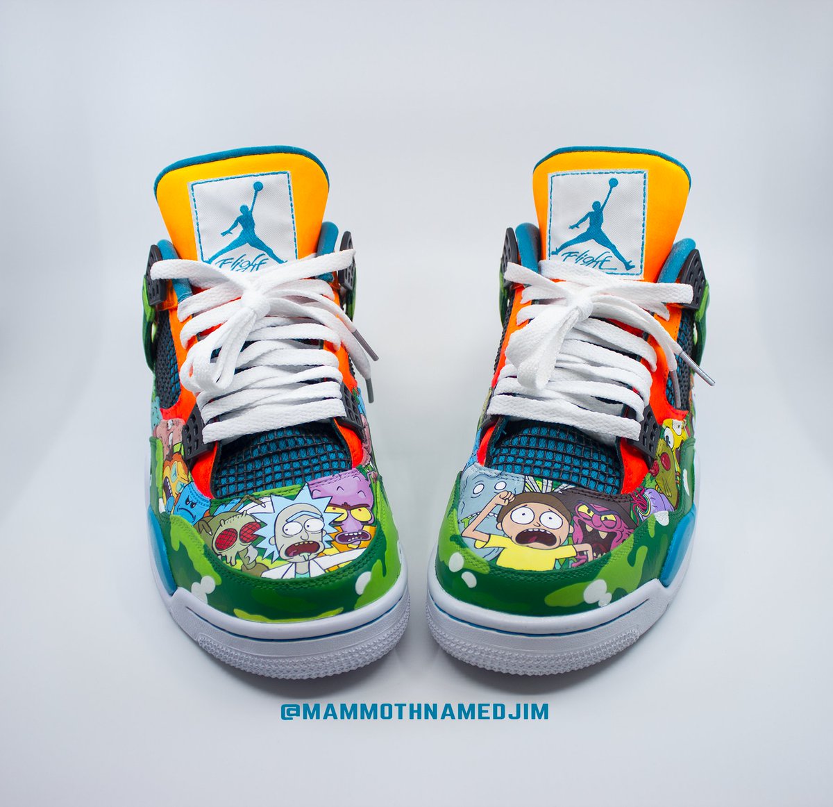 rick and morty shoes jordans