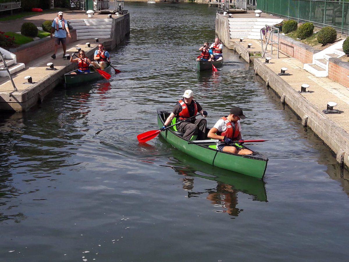 Great day for the 6 Tesco store managers from Gerrards Cross, Amersham, Loudwater, High Wycombe, Princes Risborough and Henley, who completed their canoe challenge down the Thames for Kyreece's Legacy and the British Heart Foundation well done everyone! <a href="/TheBHF/">British Heart Foundation</a> <a href="/tesconews/">Tesco News</a>