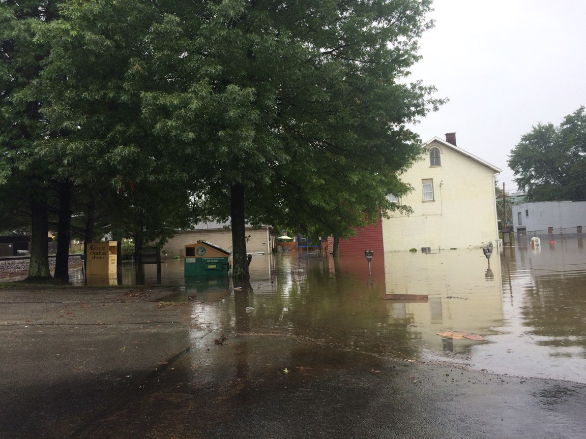 letteriodist's tweet photo. Flooding around Letterio's Distributing in West Newton. 

@WTAE @WPXI https://t.co/6bgGSxSovG