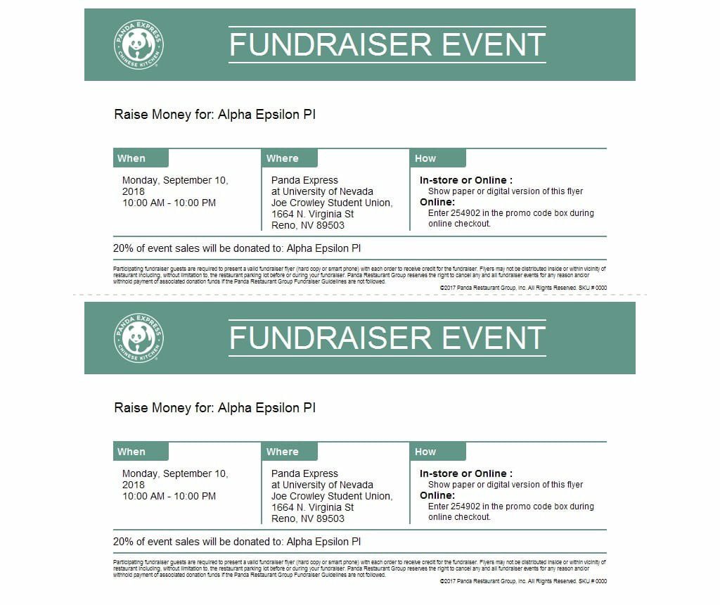 Happy Rosh Hashanah everyone! You know what goes great with eating apples and honey on the new year? Panda Express! AEPi is hosting a fundraiser with the Panda Express in the student union today, if you show this flier at the register, it’ll help us out. Thanks guys!