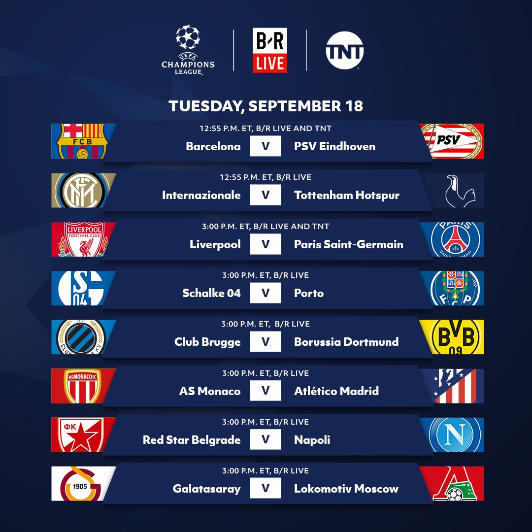 uefa schedule 2018