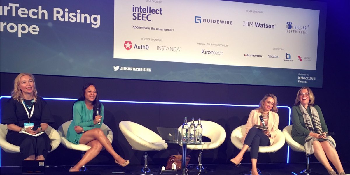 SusanneChishti's tweet photo. Thanks to my #Insurtechbook Co-Editors of our Besteller: The @InsurTECH_Book published by @wiley_finance - @SabineVdL @SMMBrightBlueH @NicoleAnMo - you were rocking the stage! First role play about the #Insurtech ecosystem live at #InsurtechRising https://t.co/ZPYy2pFcCW