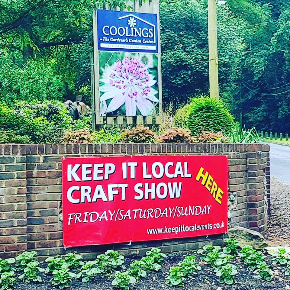 KeepLocalCraft's tweet photo. #Banner is up and the weekend feels close! 60 crafters loading #stockboxes for the #Autumn Keep it Local Craft Show at @CoolingsGC, Rushmore Hill, TN14 7NN #freeentry Fri 14th to Sun 16th Sept 10am till 4.30pm #bromley #Kent #sevenoaks #orpington #supportlocal https://t.co/mSO006GwVS