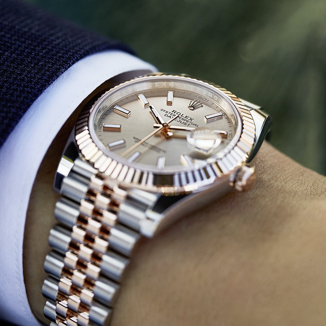 rolex datejust 41 everose gold