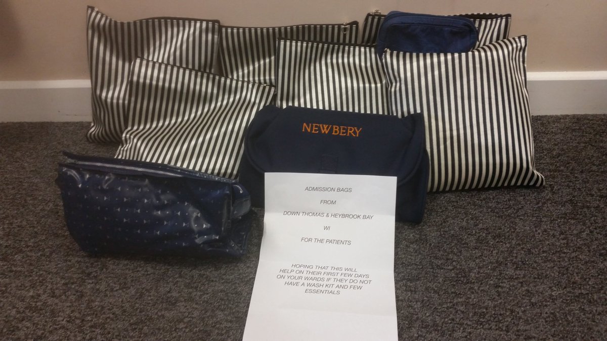 A kind donation recieved today from the Down Thomas and Heybrook Bay WI.  Admission packs for the gentlemen admitted to Glenbourne Unit.