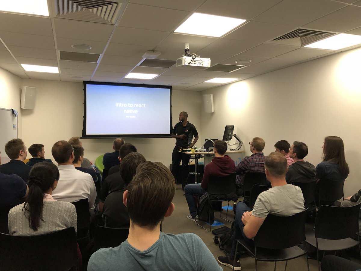 hullstack's tweet image. Up next is Mo Moalin with an intro to React Native #codepenhull @wearesauceio @C4Dihull
