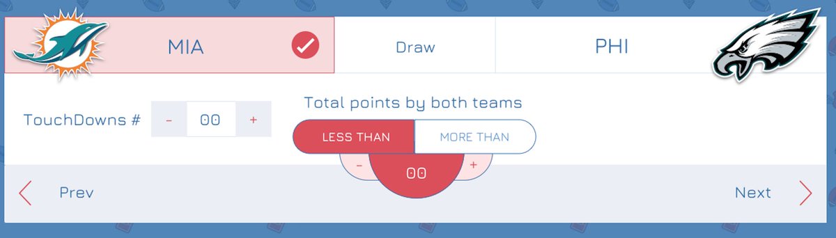 cryptocup_io's tweet image. Check out our new token prediction 

- Predict the winner of the match
- Predict the number of touchdowns
- Predict if there will be "more" or "less" than XX total points 

And.....new features coming out soon 🏈

#Cryptocup #LetsPredict #NFL #SeasonTournaments #ethereum