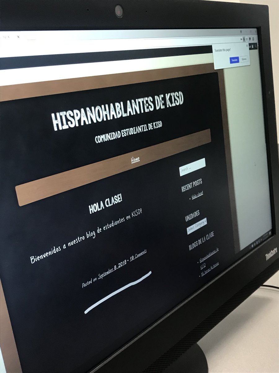 marthaca82's tweet image. Our first community blog using @edublogs !! Learners created a personal blog to write about their real life hero. Thank you @SraIbarra17 for setting the blog! You are awesome !! Somos #katyisdlote #bloggeros #FantheFlame #heritagelearners #soysjh #sjhcats