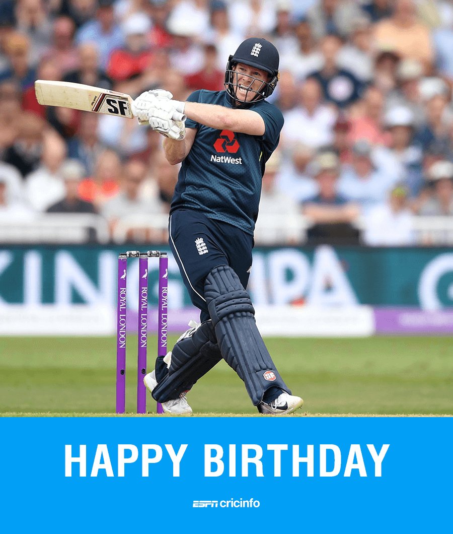  Happy birthday to Eoin Morgan, England\s limited-overs captain! 

 