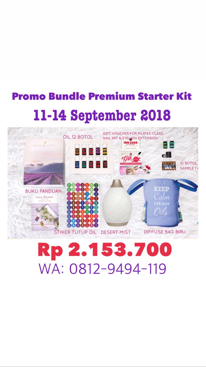 rievees's tweet image. Promo Premium Starter Kit jadi Rp 2.153.700!! Bonus bundle pula dari @Naturaharmony. Kapan lagi semurah ini tapi dapet banyak?? WA 08129494119 sekarang