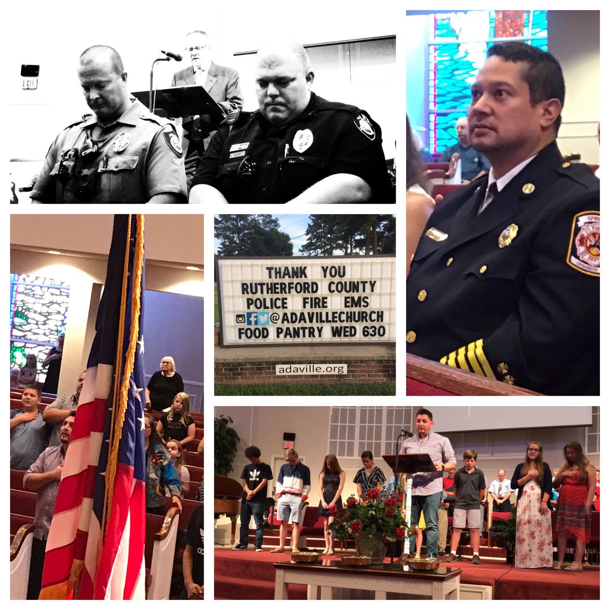 adavillechurch's tweet image. Thank you #RutherfordCountyNC  Police/Fire/EMS for your sacrifice in serving our community. You place our needs before yours on a daily basis. We are blessed to have a group of men/women like you as our #FirstResponders - #Adaville ❤️’s YOU!! @RutherfordtonFD @ForestCityPD
