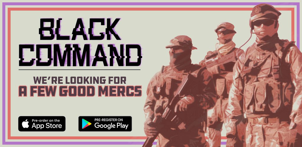 Black Command releasing later this month. Pre order the game to unlock bonuses.

To pre order the game visit iOS - apple.co/2LfHnDK Android - bit.ly/AndroidB_C
