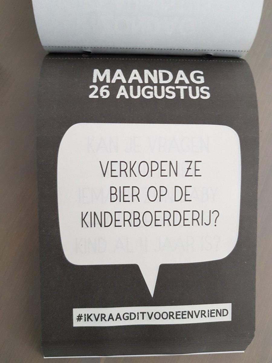 Ik vraag dit voor een vriend #kinderen #kinderboerderij (kalender: bit.ly/2Q6WLWG)