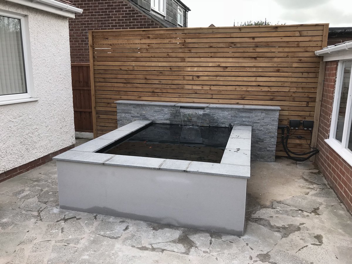 fletchersgdltd's tweet photo. Waterfall into a fish pond๐ . Clients love it. #currentwork #pond #waterfeature https://t.co/g9Go60rUhW