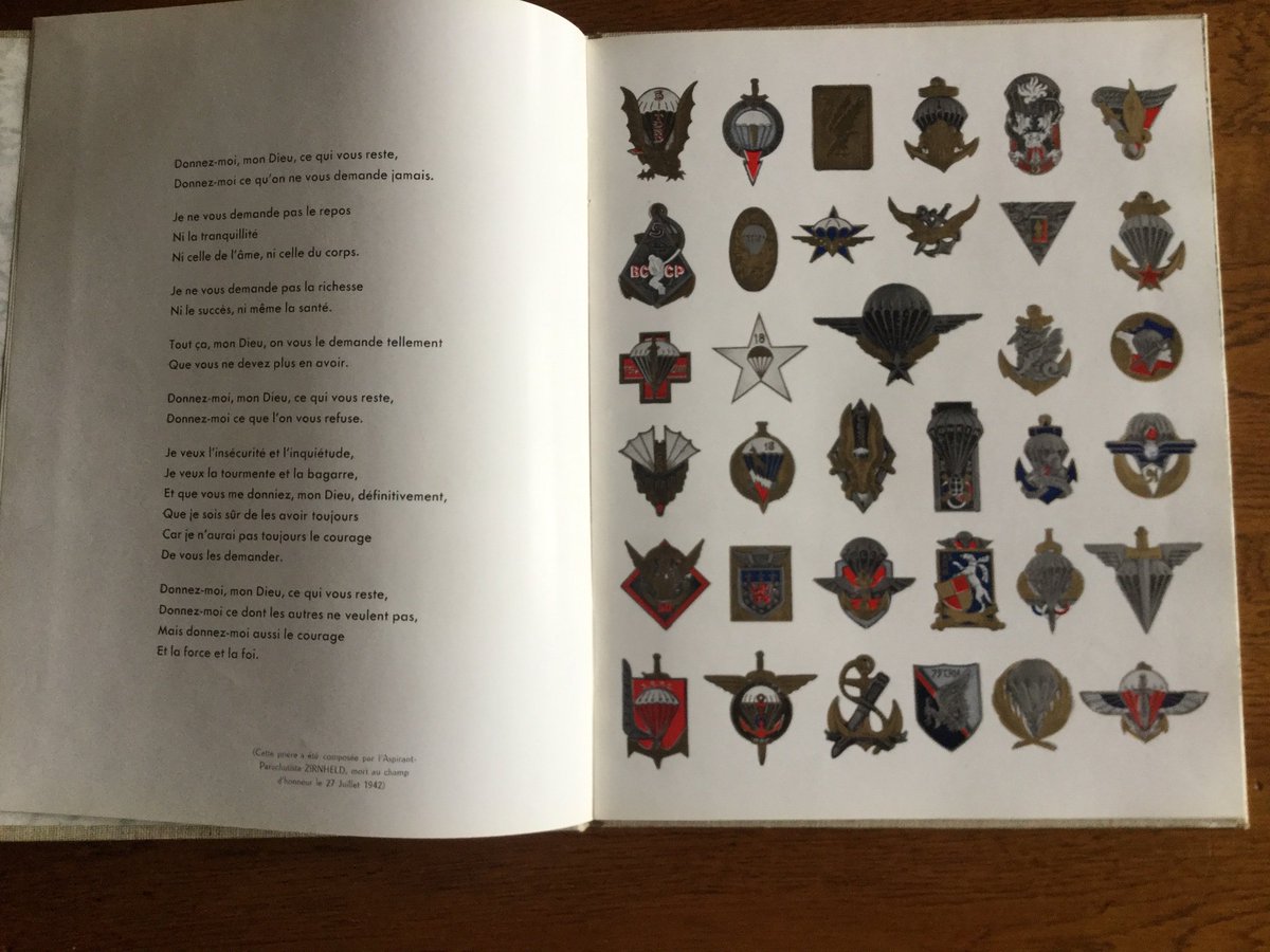 RangeDays's tweet image. A very nice, crisp, mint 1963 copy of this excellent book dedicated to the history of the French Paras. For sale.