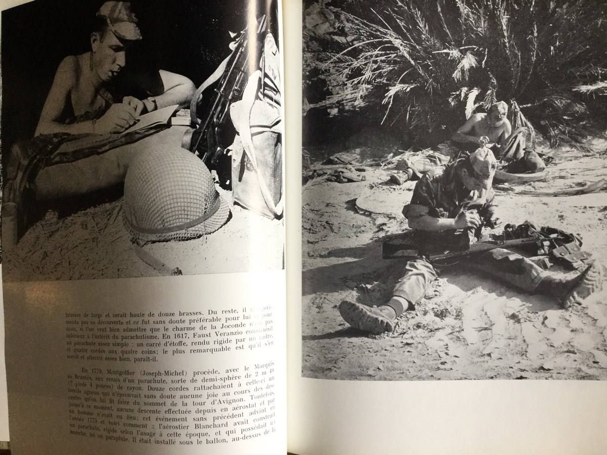 RangeDays's tweet image. A very nice, crisp, mint 1963 copy of this excellent book dedicated to the history of the French Paras. For sale.