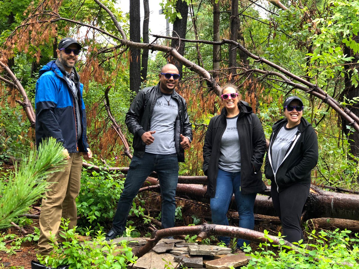 yourriverwood's tweet photo. Thanks to the team from Walker Environmental for planting with us today! The rain couldn't keep them down π #walkergivesback https://t.co/2M4r8413lZ