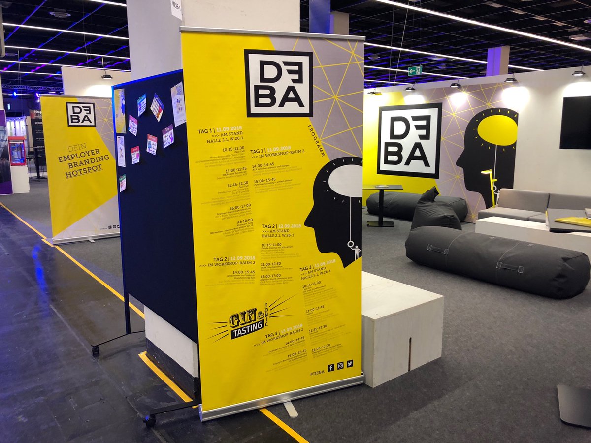 ReinerKriegler's tweet photo. Bereit für Euch! #DEBA #ZPEurope18 #employerbranding https://t.co/WWR0ecC1l6