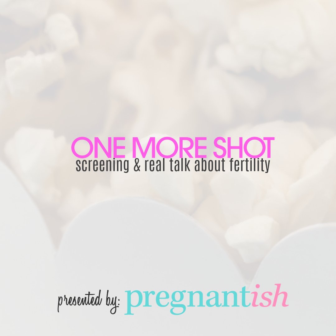 pregnantish (@pregnantishmag) on Twitter photo Come say a few f-words with us! Film, friends, and #fertility! On 9/24, we will be in the #BayArea CA for our <a href="/OneMoreShotDoc/">One More Shot</a> screening event! After the film, you will hear from our panel of experts who will share REAL TALK on fertility.
Grab your seat @ eventbrite.com/e/pregnantish-… Come say a few f-words with us! Film, friends, and #fertility! On 9/24, we will be in the #BayArea CA for our <a href="/OneMoreShotDoc/">One More Shot</a> screening event! After the film, you will hear from our panel of experts who will share REAL TALK on fertility.
Grab your seat @ eventbrite.com/e/pregnantish-…