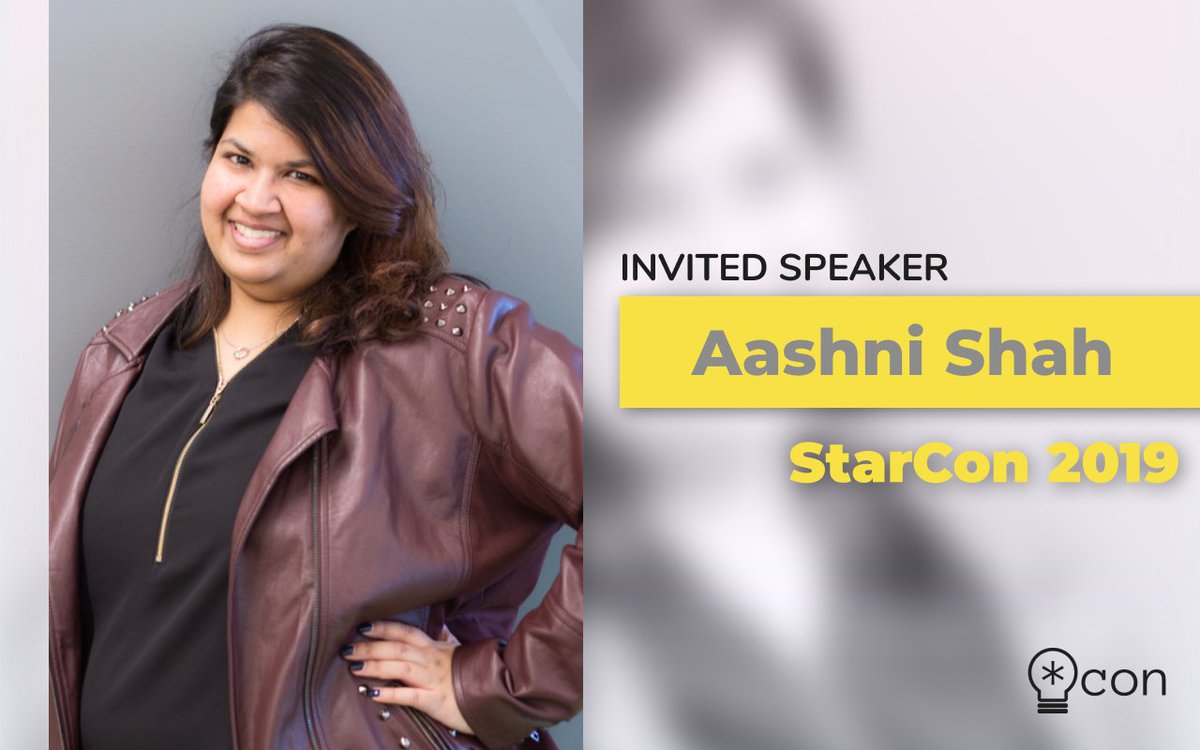 StarConKW's tweet photo. We're excited to announce @aashnisshah is speaking at StarCon 2019!

Aashni is a Software Engineer at @Square. She's also the CEO of @elixirlabsorg, a non profit startup that empowers other non profits by building products for social good!

Our speakers: https://t.co/Woz9QyD3vv https://t.co/C6tavYRHMK