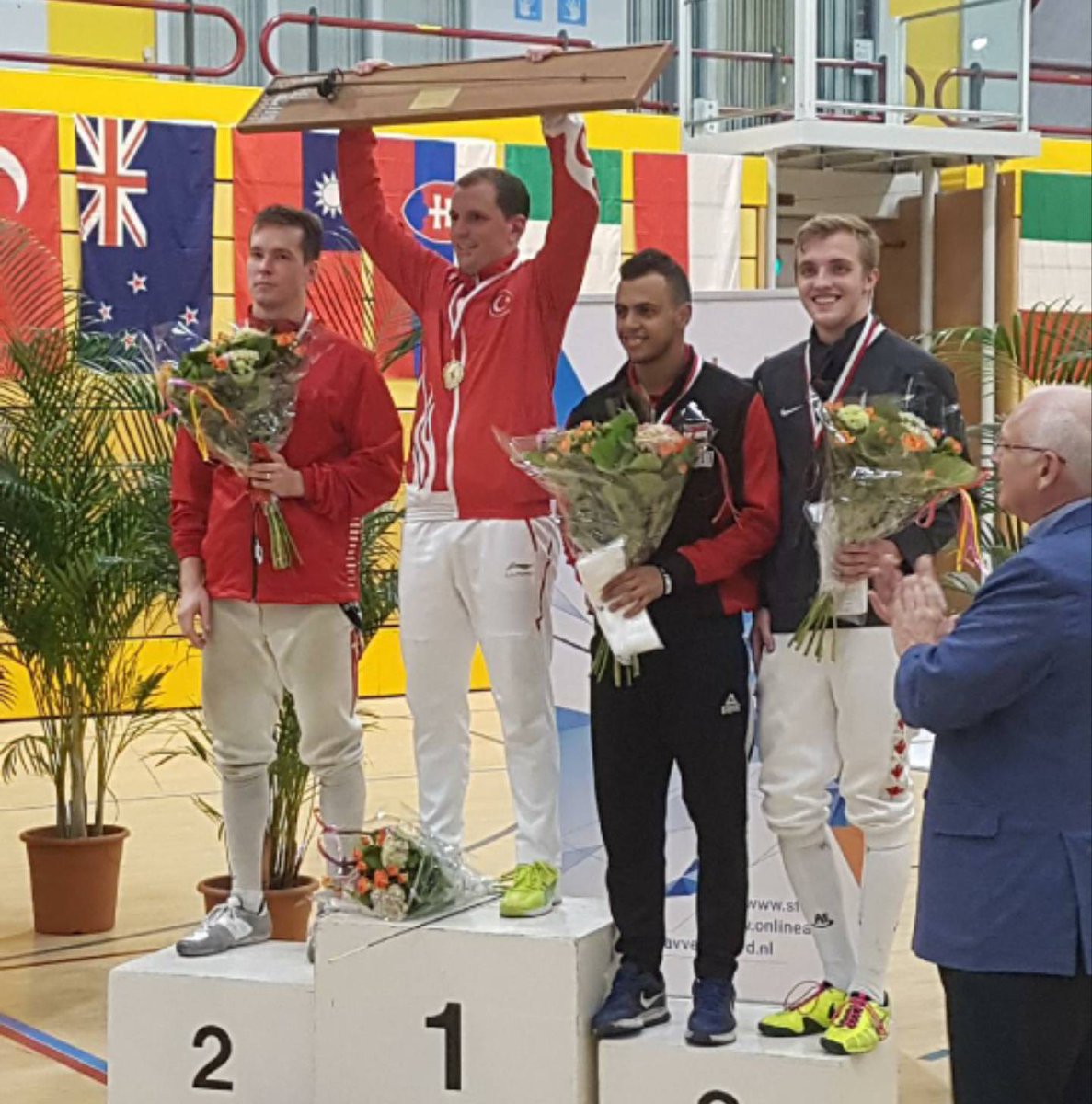 manitobafencing's tweet photo. A day late. But how about our Misha medallion this past weekend at a senior foil world cup in Amsterdam. Congratulations Misha!!!!! 
. 
. 
PS take a look at his final hit to make podium https://t.co/YMProt4Bge https://t.co/vaBqGDutJ7