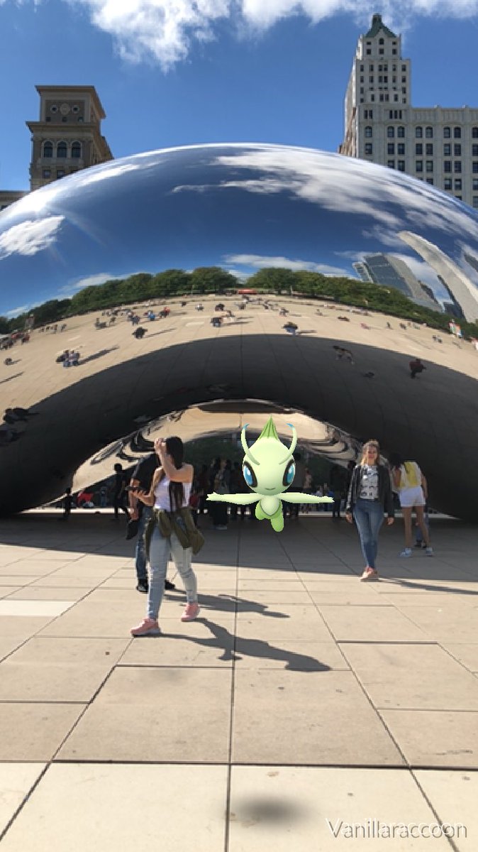 vanillaraccoon's tweet image. Hey Professor Willow, Celibi was spotted at the Iron Bean in Chicago just now!  I was only able to snap this A.R. Screenshot before it disappeared.  #PokemonGO #SearchForCelibi