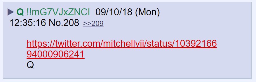 144)  #Qanon posted a link to a tweet by  @mitchellvii about an interview with NSA whistleblower Bill Binney.